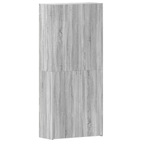 Zapatero Gris Sonoma 80x35,5x180 cm Madera