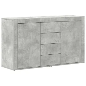 Aparador Gris Concreto Madera de Calidad 120 x 36