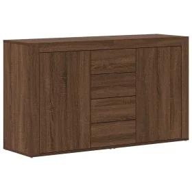 Aparador Roble Marrón Madera Elaborada 120 x 36 x