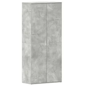 Armario para zapatos Concreto Gris 80x39x180 cm