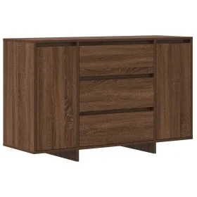 aparador Marrón Roble 120x41x75 cm Madera