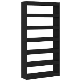 Estantería Roble negro Madera maciza 100 x 30 x