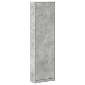 Armario Gris Concreto 55x25x189 cm de Madera