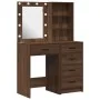 Juego de dos piezas de tocador con LED de madera de roble negro von , Schlafzimmerkommoden - Ref: Foro24-3334206, Preis: 179,...