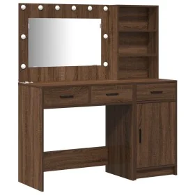 Set de tocador de 2 piezas con LED en madera