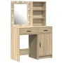 Set de tocador de 2 piezas con LED en madera engineered de roble Sonoma | Foro24.es | Tu tienda online para hogar, jardín y más Foro24.es