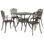 Set de comedor de jardín de 5 piezas de en aluminio fundido bronce by , Garden chairs - Ref: Foro24-3334760, Price: 493,15 €,...