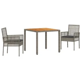 Juego de Comedor de Jardín de 3 Piezas con