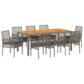 Conjunto de Comedor de Jardín de 9 Piezas con
