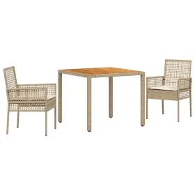 Juego de Comedor de Jardín de 3 Piezas con