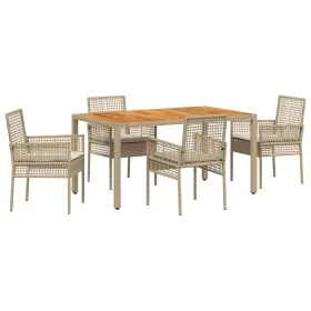 Juego de Comedor de Jardín de 5 Piezas con
