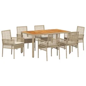 Conjunto de Comedor de Jardín de 7 Piezas con