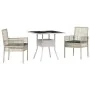 Conjunto de Comedor de Jardín de 3 Piezas Gris Claro Ratán | Foro24.es | Tu tienda online para hogar, jardín y más Foro24.es