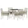 Conjunto de Comedor de Jardín de 5 Piezas en Ratán Sintético Gris Claro | Foro24.es | Tu tienda online para hogar, jardín y más Foro24.es