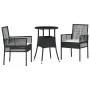 Conjunto de Comedor de Jardín de 3 Piezas Negro Poliratán | Foro24.es | Tu tienda online para hogar, jardín y más Foro24.es