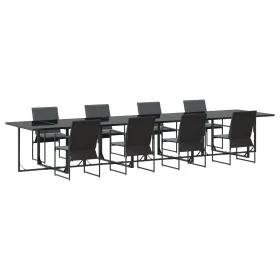Juego de Comedor de Jardín de 12 Piezas con
