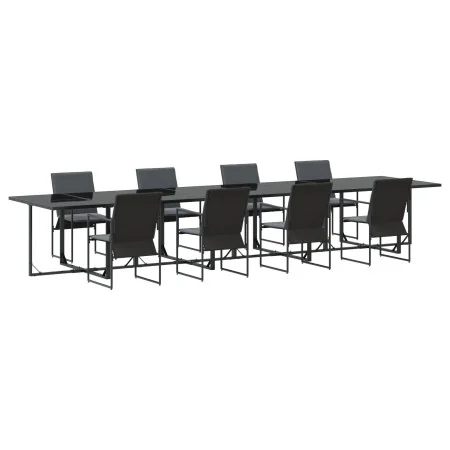 Juego de Comedor de Jardín de 12 Piezas con Cojines de Acero y Textilene | Foro24.es | Tu tienda online para hogar, jardín y más Foro24.es