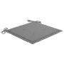 Gartenstühle 4 Stück aus massivem Teakholz mit grauen Kissen von vidaXL, Gartenstühle - Ref: Foro24-3065618, Preis: 361,84 €,...
