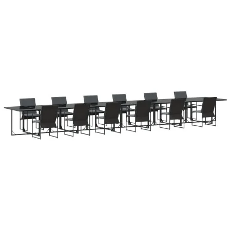 Set de Comedor de Jardín de 18 Piezas con Cojines de Acero y Textilene | Foro24.es | Tu tienda online para hogar, jardín y más Foro24.es