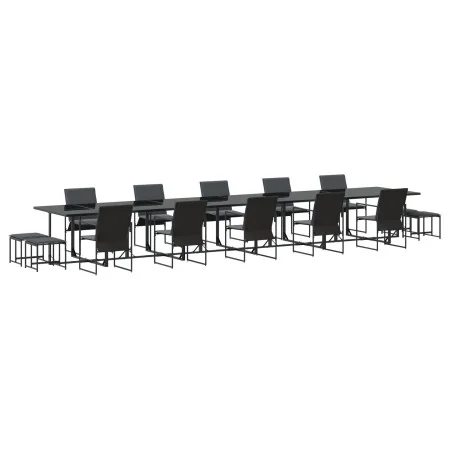 Conjunto de Comedor de Jardín de 19 Piezas con Cojines de Acero y Textileno | Foro24.es | Tu tienda online para hogar, jardín y más Foro24.es