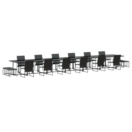 Juego de Comedor para Jardín de 22 Piezas con Cojines de Acero y Textileno | Foro24.es | Tu tienda online para hogar, jardín y más Foro24.es
