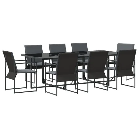 Juego de Comedor de Jardín de 10 Piezas con Cojines de Acero y Textileno | Foro24.es | Tu tienda online para hogar, jardín y más Foro24.es
