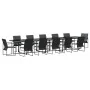 Set de Comedor de Jardín de 16 Piezas con Cojines de Acero y Textileno | Foro24.es | Tu tienda online para hogar, jardín y más Foro24.es