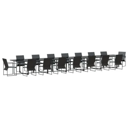 Conjunto de Comedor de Jardín de 22 Piezas con Cojines de Steel y Textileno | Foro24.es | Tu tienda online para hogar, jardín y más Foro24.es