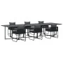 Conjunto de Comedor de Jardín de 9 Piezas con Cojines de Acero y Rattan Sintético | Foro24.es | Tu tienda online para hogar, jardín y más Foro24.es
