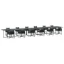 Set de Comedor de Jardín de 18 Piezas de con Cojines de Acero y Ratán Natural | Foro24.es | Tu tienda online para hogar, jardín y más Foro24.es
