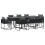 Conjunto de Comedor de Jardín de 10 Piezas con Cojines de Acero y Ratán Sintético | Foro24.es | Tu tienda online para hogar, jardín y más Foro24.es