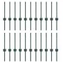 Postes de cerca 22 pcs U-Channel Verde 80 cm Acero by , fence posts - Ref: Foro24-3335910, Price: 61,02 €, Discount: -5%%