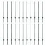 Postes de Cercas 22 pcs en U Verde 140 cm Acero | Foro24.es | Tu tienda online para hogar, jardín y más Foro24.es
