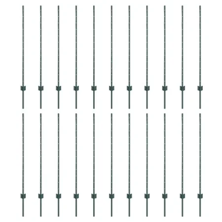 Postes de Cerca 22 pcs U-Channel Verde 160 cm Acero | Foro24.es | Tu tienda online para hogar, jardín y más Foro24.es