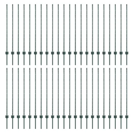 Postes de cerca 44 pcs U-Channel verde 160 cm acero | Foro24.es | Tu tienda online para hogar, jardín y más Foro24.es