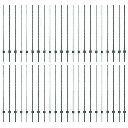 Postes de Cercas 44 pcs U-Channel Verde 180 cm Acero | Foro24.es | Tu tienda online para hogar, jardín y más Foro24.es