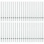 Postes de Cercas 44 pcs U-Channel Verde 180 cm Acero | Foro24.es | Tu tienda online para hogar, jardín y más Foro24.es
