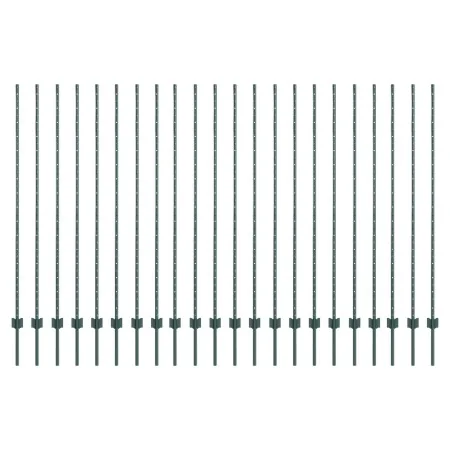 Postes de cercas 22 pcs U-Channel Verde 200 cm Acero | Foro24.es | Tu tienda online para hogar, jardín y más Foro24.es