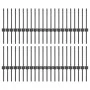 Poste de Cerca 44 pcs U-Channel Gris 80 cm Acero | Foro24.es | Tu tienda online para hogar, jardín y más Foro24.es