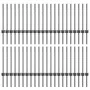 Postes de Cerca 44 pcs U-Channel Gris 100 cm Acero by , fence posts - Ref: Foro24-3335933, Price: 135,02 €, Discount: -5%%