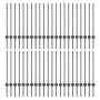 Postes de Cerca 44 pcs U-Channel Gris 120 cm Acero | Foro24.es | Tu tienda online para hogar, jardín y más Foro24.es