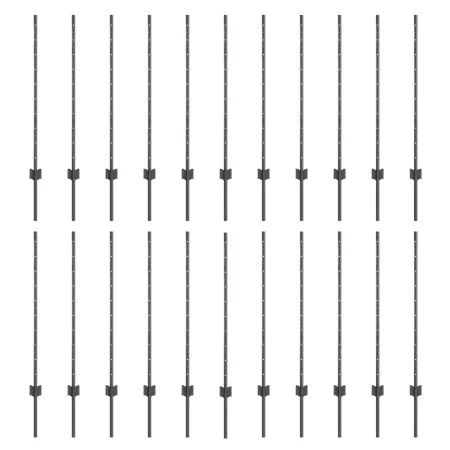 Postes de Cerca 44 pcs en U Gris 140 cm Acero | Foro24.es | Tu tienda online para hogar, jardín y más Foro24.es
