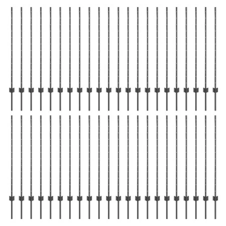 Postes de Cercas 88 pcs U-Channel Gris 160 cm Acero | Foro24.es | Tu tienda online para hogar, jardín y más Foro24.es