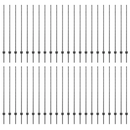 Postes de Cerca 88 pcs U-Channel Gris 180 cm Acero | Foro24.es | Tu tienda online para hogar, jardín y más Foro24.es