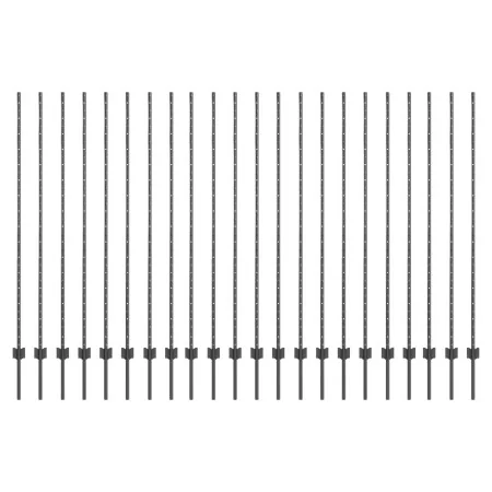 Postes de Cerca 44 pcs U-Channel Gris 200 cm Acero | Foro24.es | Tu tienda online para hogar, jardín y más Foro24.es