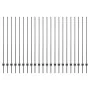 Postes de Cerca 44 pcs U-Channel Gris 200 cm Acero | Foro24.es | Tu tienda online para hogar, jardín y más Foro24.es