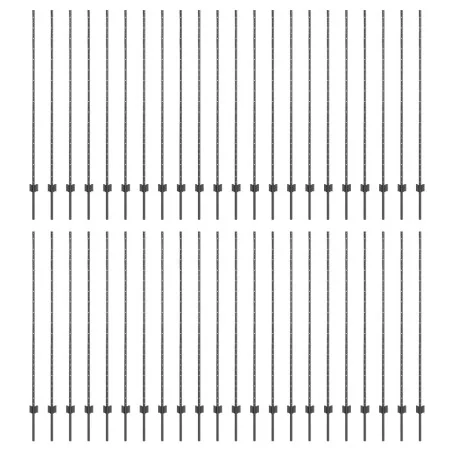 Postes de Cerca 88 pcs Canal U Gris 200 cm Acero | Foro24.es | Tu tienda online para hogar, jardín y más Foro24.es