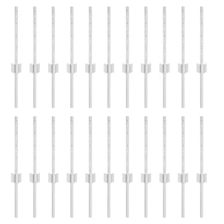 Postes de Cerca 22 pcs U-Channel Plata 80 cm Acero | Foro24.es | Tu tienda online para hogar, jardín y más Foro24.es