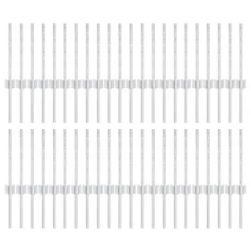 Postes de cerca 44 pcs U-Channel Plata 80 cm Acero