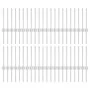 Postes de cerca 44 pcs U-Channel Plata 80 cm Acero | Foro24.es | Tu tienda online para hogar, jardín y más Foro24.es
